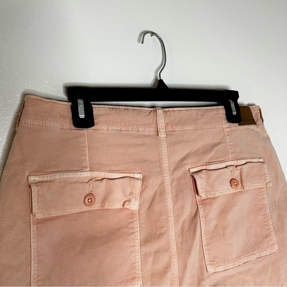 American Eagle Pastel Orange Stretch Highest Rise 90’s Boyfriend Shorts Size 16 - Picture 5 of 9